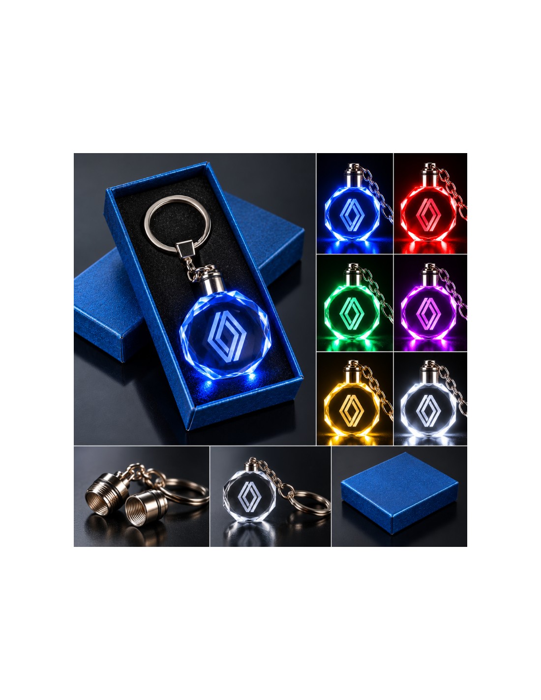 Renault – New Logo multicolour LED keyring