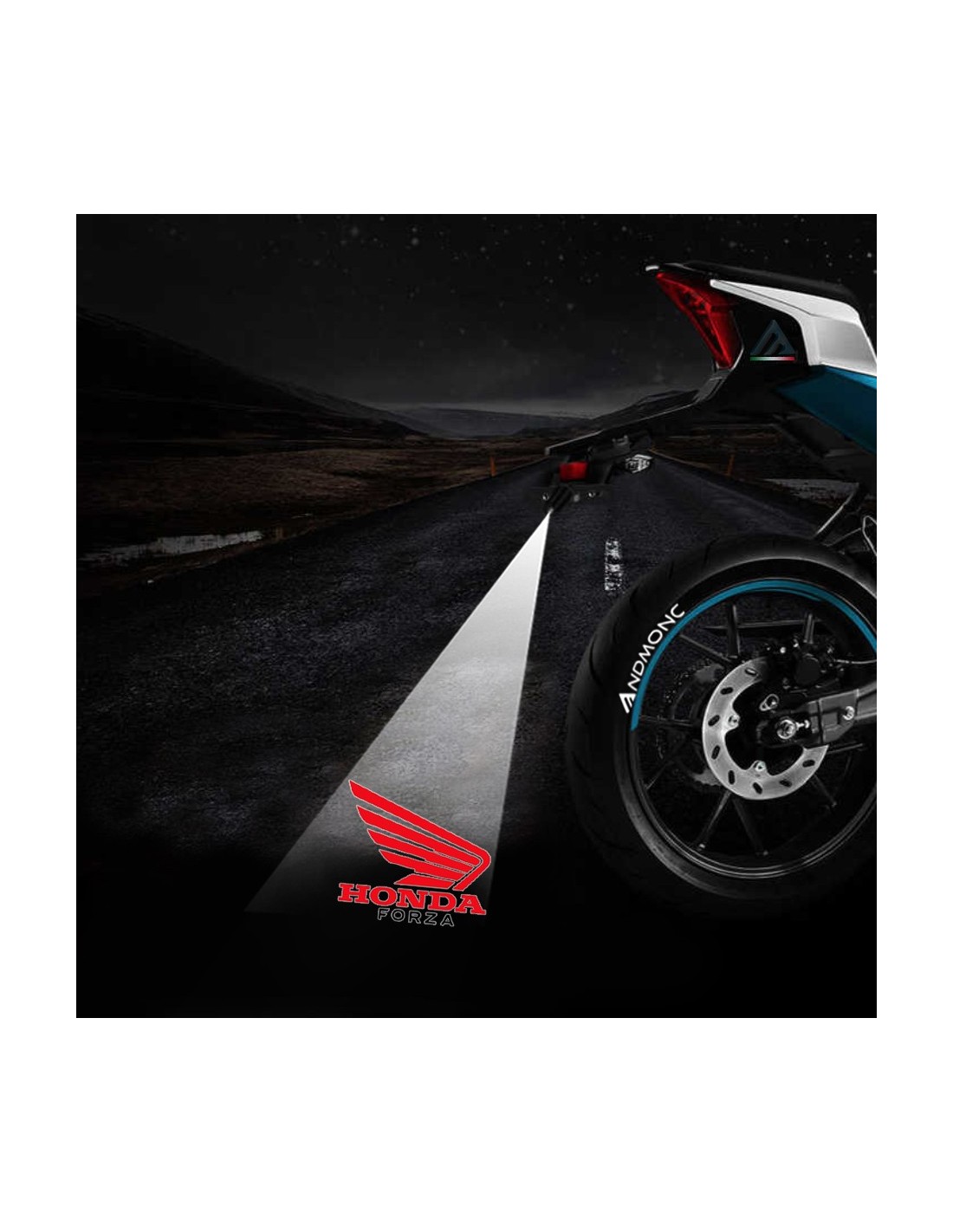 Honda Forza scooter logo projection