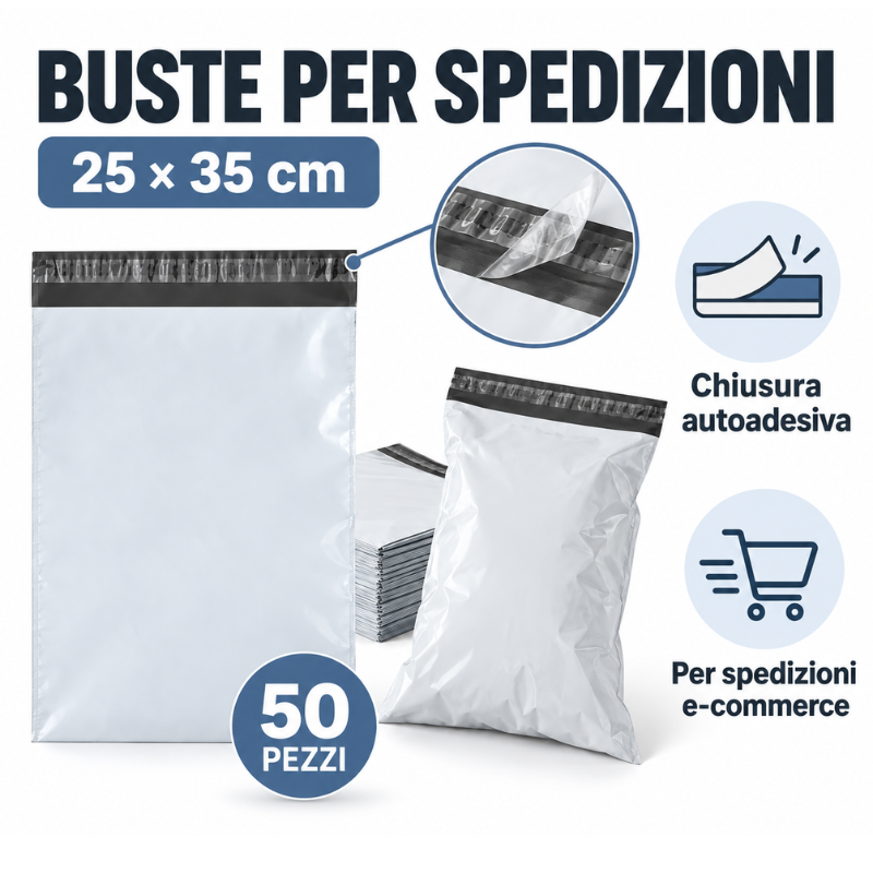 Buste per Spedizioni Autoadesive 25×35 cm –...