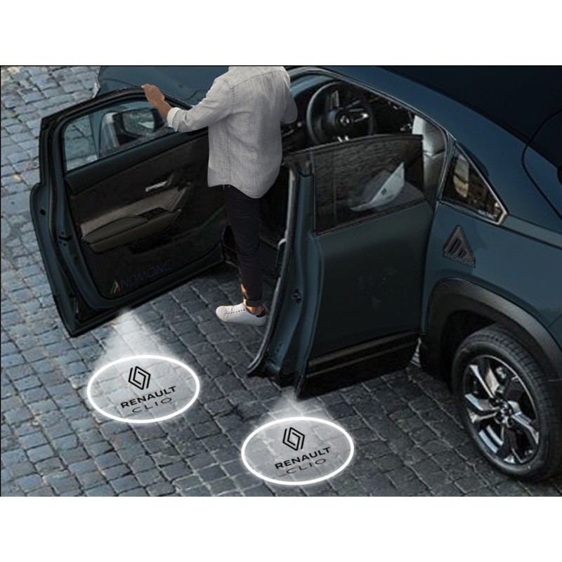 Luci sottoporta Renault Clio logo Nuovo kit Carbonio