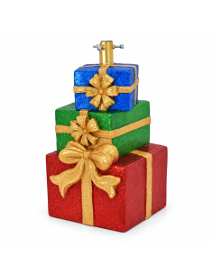Base albero di Natale con 3 pacchi regalo 27 × 28 × 47,5 cm