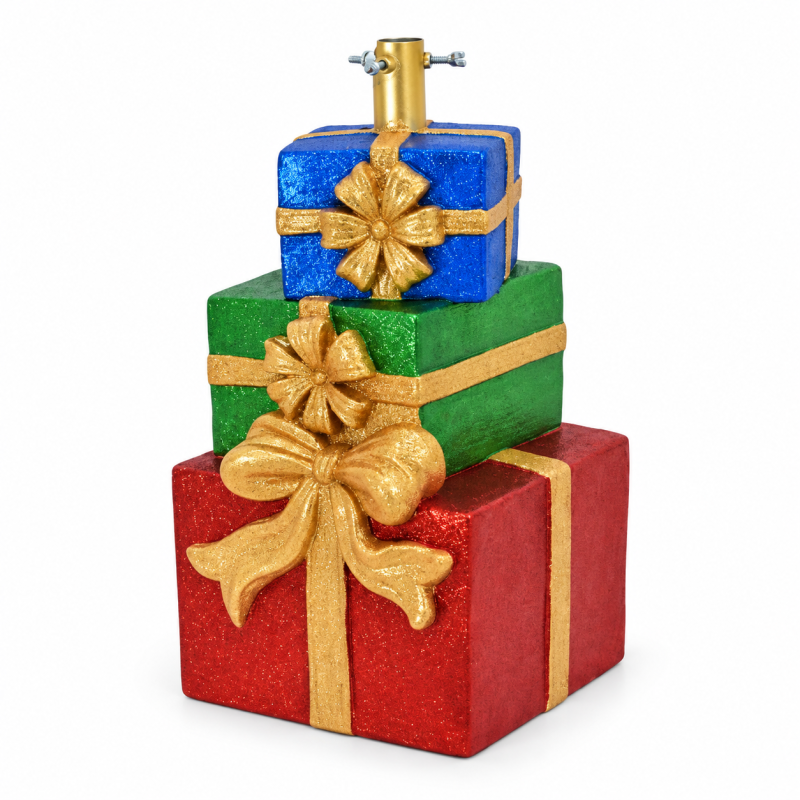 Base albero di Natale con 3 pacchi regalo 27 × 28 × 47,5 cm