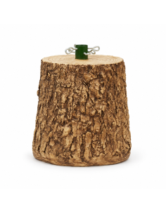 Base albero di Natale effetto tronco naturale