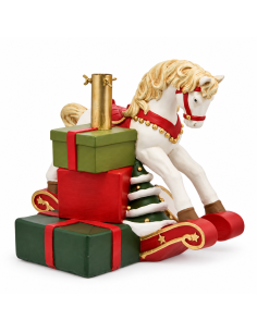 Base albero di Natale cavallo a dondolo 46,5 × 29,5 × 40 cm