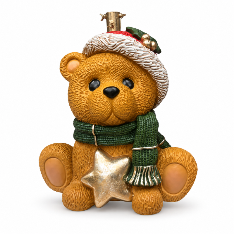 Base albero di Natale orso con stella 40 × 38 × 56 cm