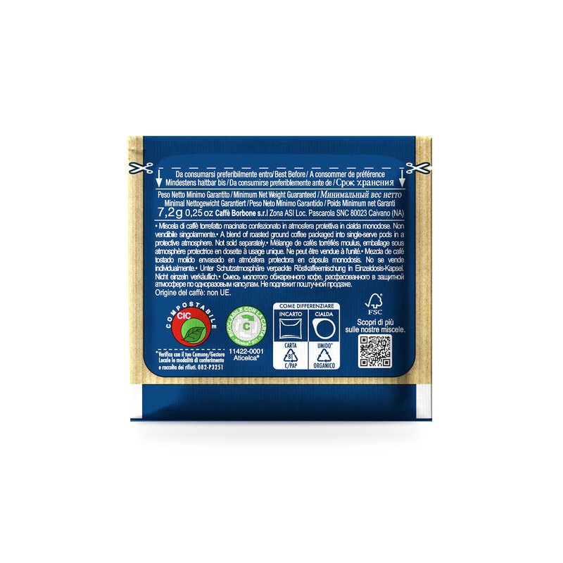 Borbone Box Cialde 44mm Miscela Blu 100pz