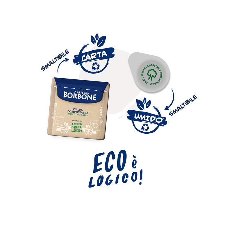 Borbone Box Cialde 44mm Miscela Verde DEK. 50pz