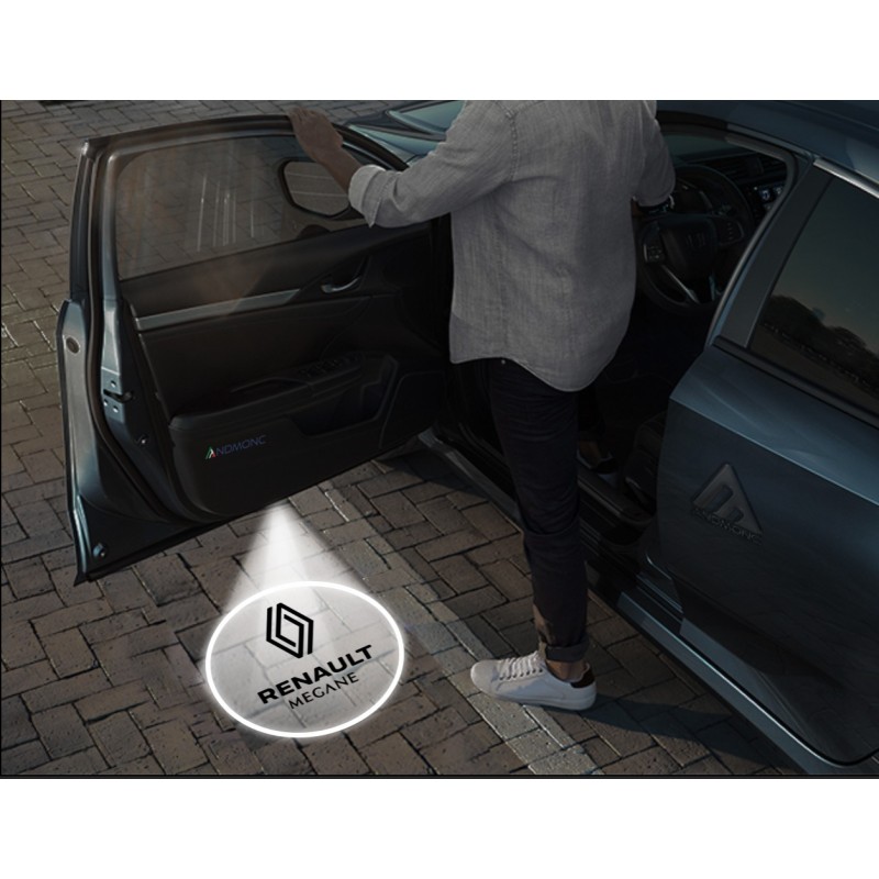 Luci sottoporta Renault Megane logo Nuovo kit Carbonio