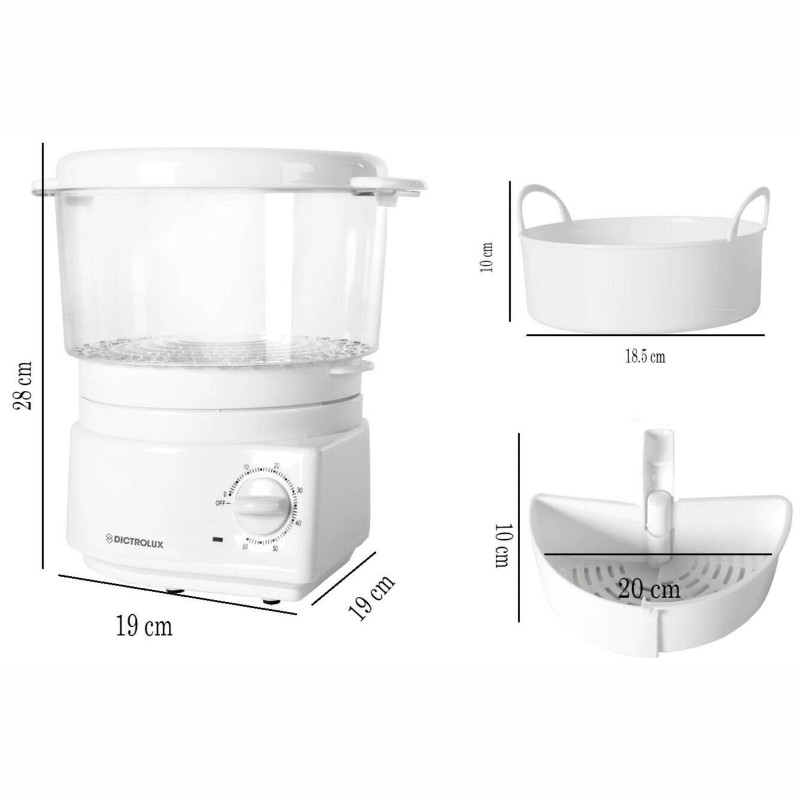 Vaporiera Cuociriso Antiaderente 2in1 3.8L 650W