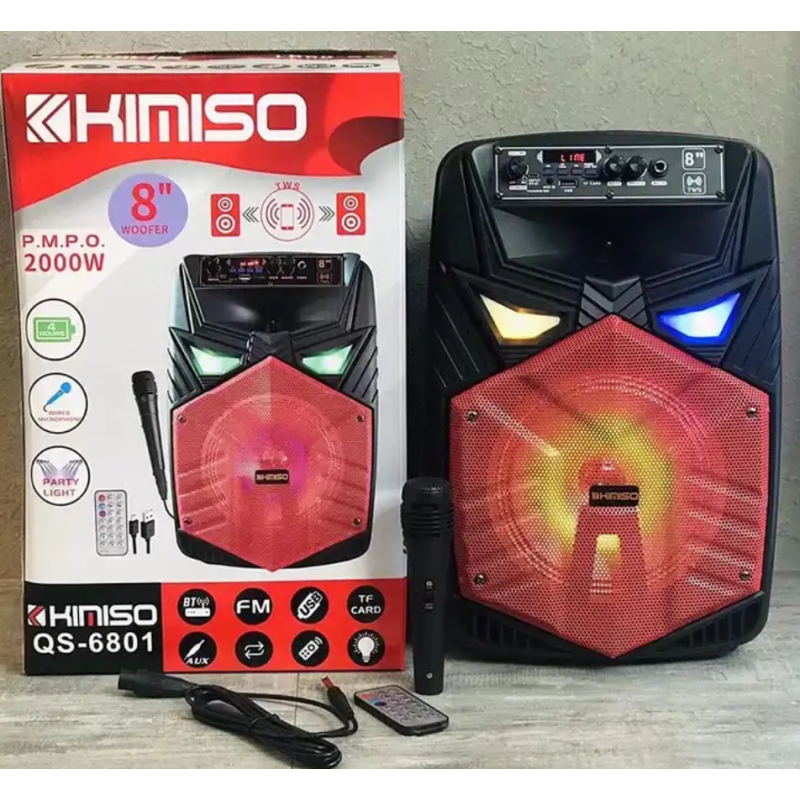 Cassa Bluetooth Altoparlante 8” 2000W con...