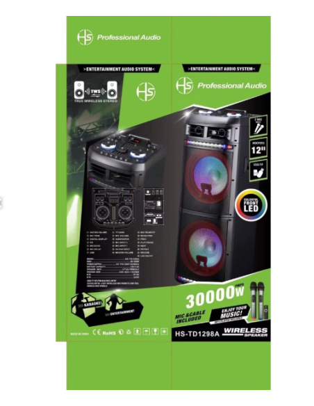 Cassa Bluetooth Altoparlante 12” 30000W con Microfono