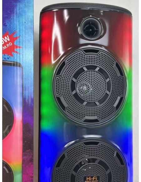 Cassa Bluetooth dual Altoparlante 8” 8000W con Microfono