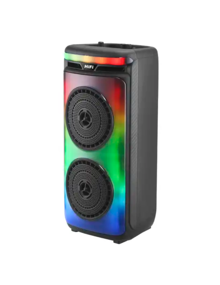 Cassa Bluetooth dual Altoparlante 6.5” 2000W con Microfono