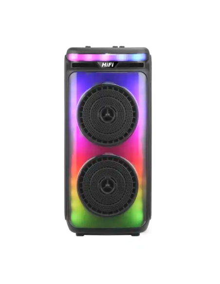 Cassa Bluetooth dual Altoparlante 6.5” 2000W con Microfono