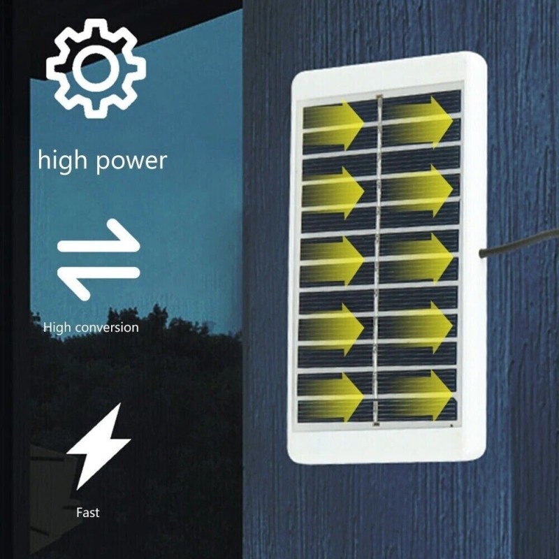 Mini Lampada Torcia Pannello Solare 15 LED USB...