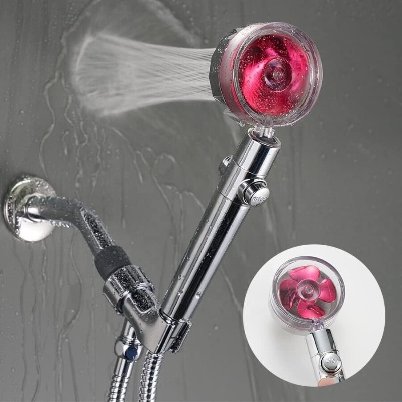 Soffione Doccia Doccetta Turbocompressa 360°...