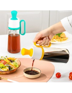 Dispenser Olio Aceto 3in1 Pennello 630ML Vetro 2