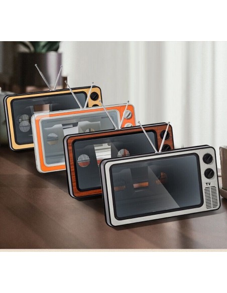 Schermo Lente Ingrandimento Smartphone 3D 12" Supporto TV RETRÒ Film Video Gioco