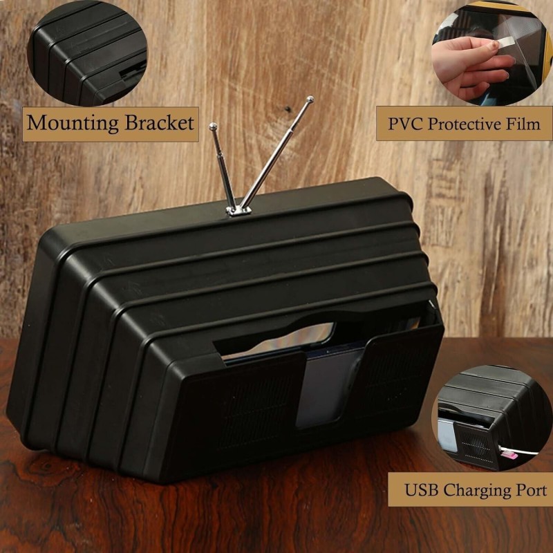 Schermo Lente Ingrandimento Smartphone 3D 12"...