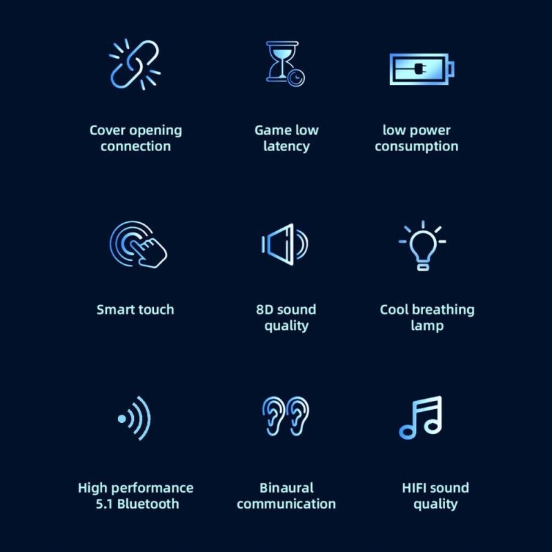 Auricolari Bluetooth PRO60 Cuffie Wireless 5.1...