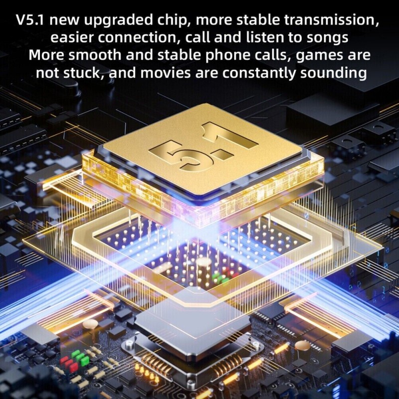 Auricolari Bluetooth PRO60 Cuffie Wireless 5.1...