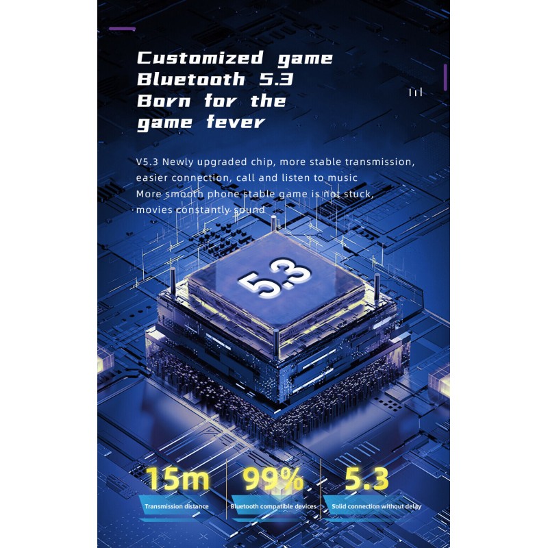 Auricolari Bluetooth PRO70 Cuffie Wireless 5.3...