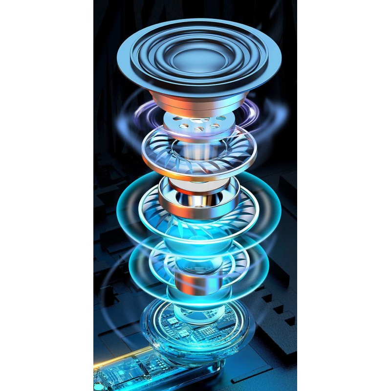 Auricolari Bluetooth PRO70 Cuffie Wireless 5.3...