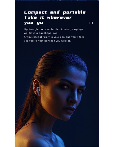 Auricolari Bluetooth PRO70 Cuffie Wireless 5.3 LED Ricaricabili Senza Fili Phone