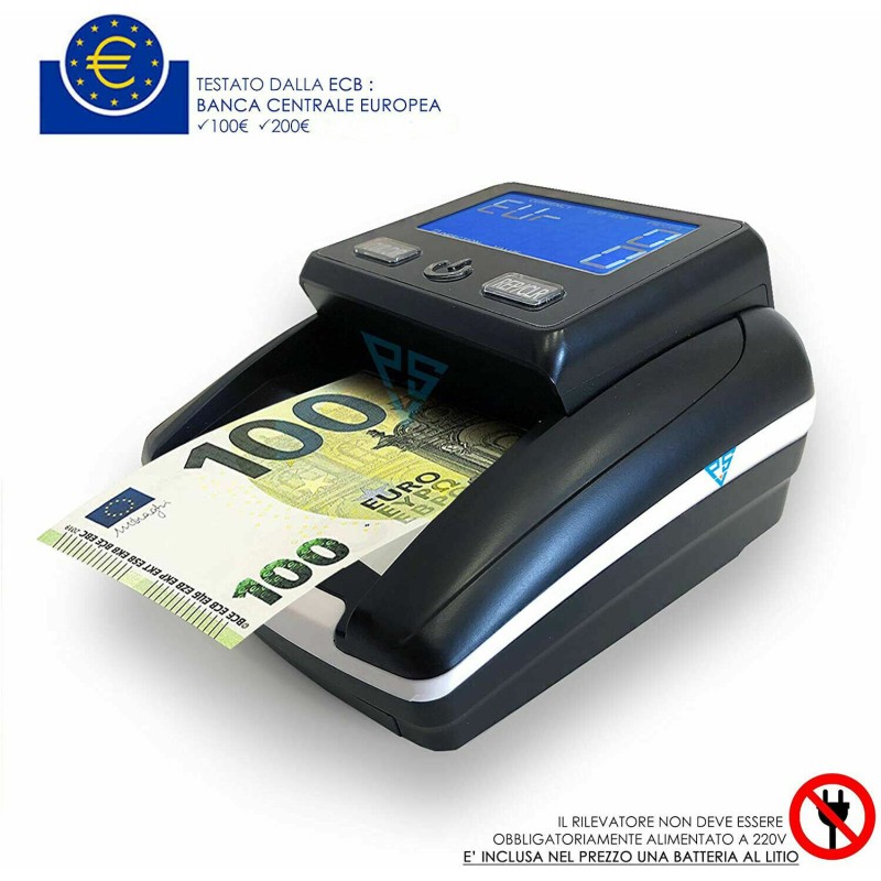 Rilevatore di banconote rileva e conta soldi euro usb portatile 2021