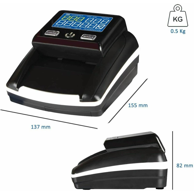 Rilevatore di banconote rileva e conta soldi...