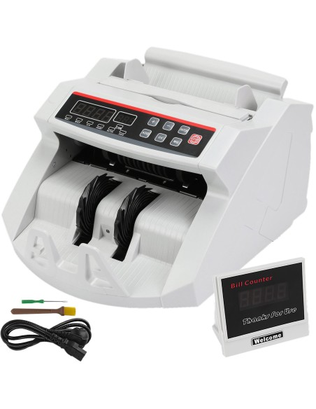 Conta Banconote Contatore con LED Contabanconote Rivelatore Contasoldi UV/MG