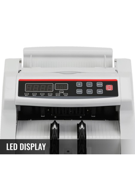 Conta Banconote Contatore con LED Contabanconote Rivelatore Contasoldi UV/MG
