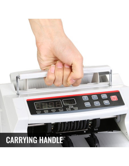 Conta Banconote Contatore con LED Contabanconote Rivelatore Contasoldi UV/MG