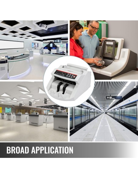 Conta Banconote Contatore con LED Contabanconote Rivelatore Contasoldi UV/MG