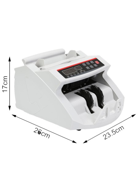 Conta Banconote Contatore con LED Contabanconote Rivelatore Contasoldi UV/MG