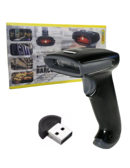 Lettore scanner di codici a barre QR WIRELESS