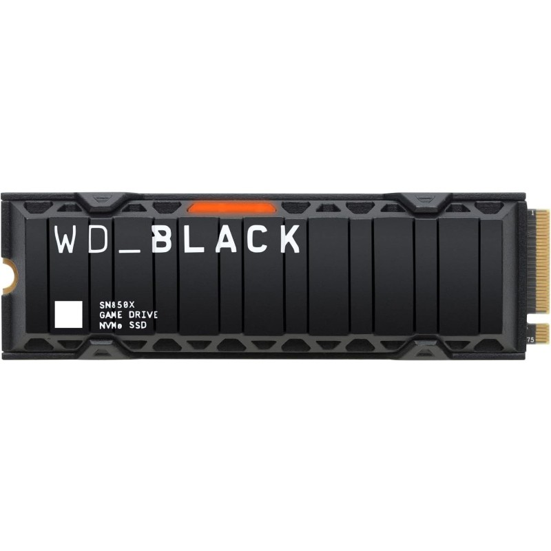 WD SSD Interno NVME4.0 1TB SN850X WD-BLACK 7300-6300MB/S + DISSIPATORE