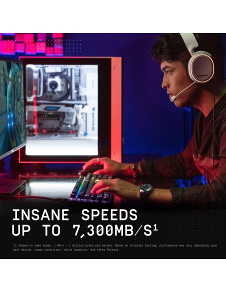 WD SSD Interno NVME4.0 1TB SN850X WD-BLACK 7300-6300MB/S + DISSIPATORE