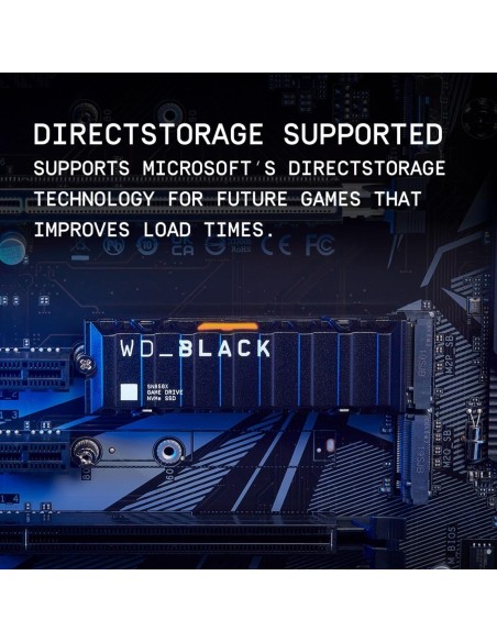 WD SSD Interno NVME4.0 1TB SN850X WD-BLACK 7300-6300MB/S + DISSIPATORE