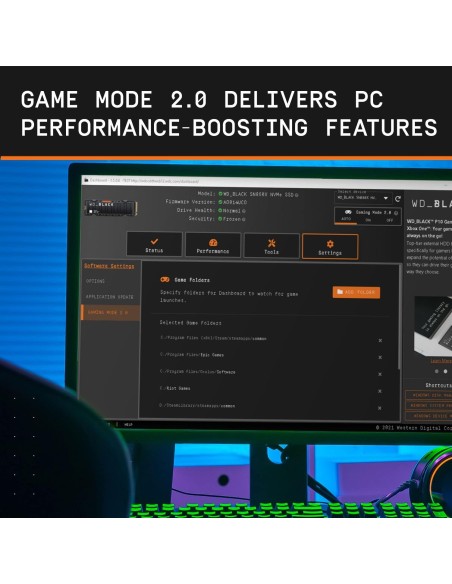 WD SSD Interno NVME4.0 1TB SN850X WD-BLACK 7300-6300MB/S + DISSIPATORE