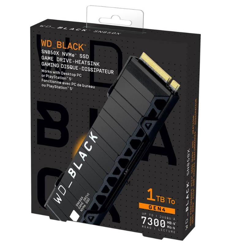 WD SSD Interno NVME4.0 1TB SN850X WD-BLACK...