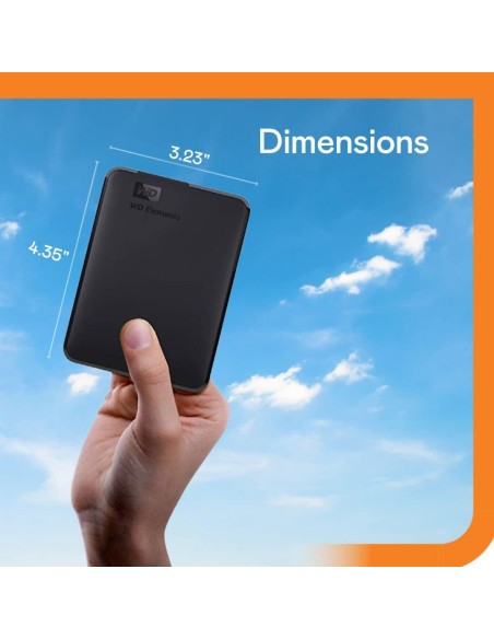 Western Digital HDD esterno 2TB WDBU6Y0020BBK  elements 2.5" USB 3.0