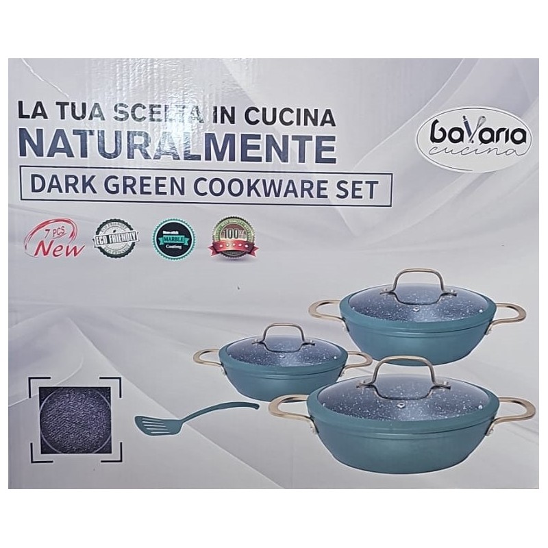 Set da 7 pezzi Tegami antiaderente Bavaria...