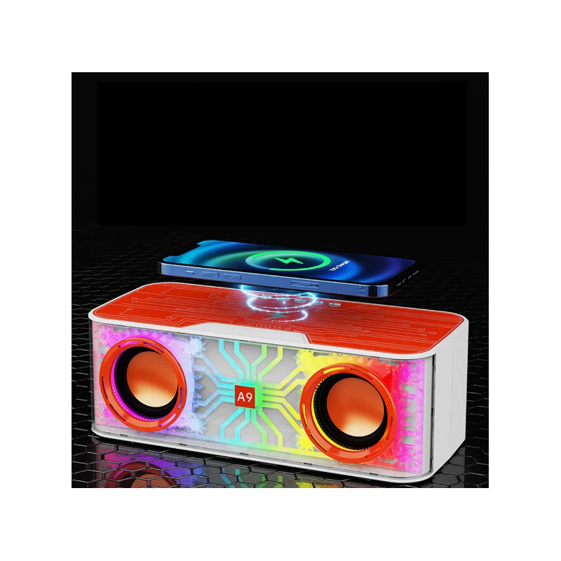 Cassa Caricabatterie Cellulare Wireless LED A9 Pro