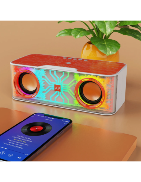 Cassa Caricabatterie Cellulare Wireless LED A9 Pro