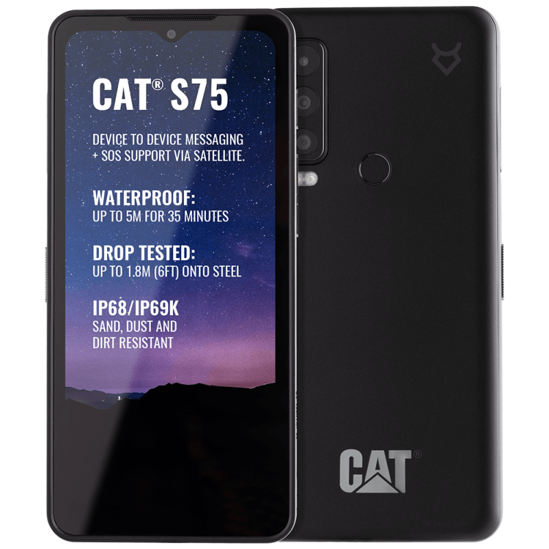CAT S75 6+128GB 6.6" 5G/SATELLITE BLACK