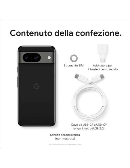 GOOGLE Pixel 8 5G 8+256GB 6,2" OBSIDIAN