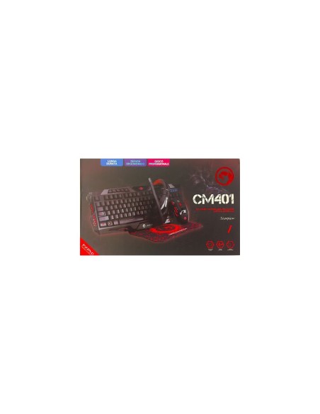 MARVO Tastiera + Mouse + Cuffia + Tappetino Gaming - CM401