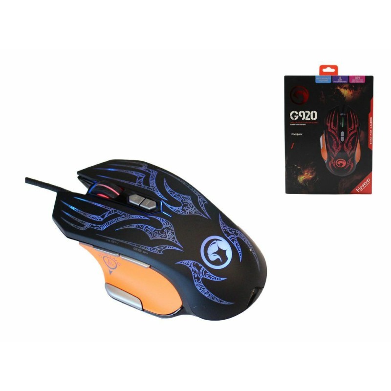 Mouse gaming luminoso Marvo G920 DPI PC USB