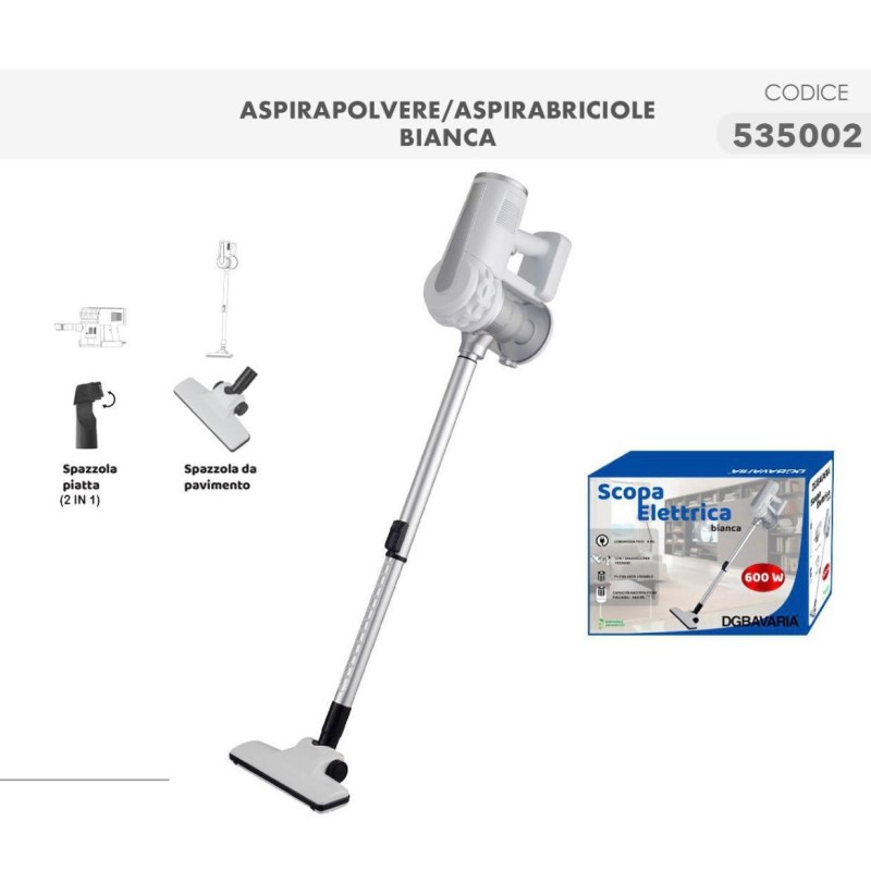 Aspirapolvere aspirabriciole Bianca DGBavaria 600W